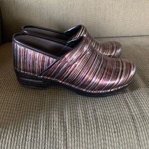 Dansko clogs, multicolored